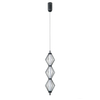 Lampa wisząca Italux Sevil PND-34403-3V-BK Czarny mat, chrom