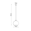 Sollux Lighting Lampa wisząca BALL grafit SL.0250