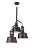 Lampa wisząca DARLING 3 BLACK Azzardo AZ2147 czarny