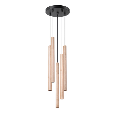 Sollux Lighting Lampa wisząca PASTELO 5P ochra czerwona SL.1528