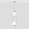 Lampa wisząca Kaja RITUS K-5392 złoty, biały