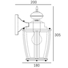 Cosmo Light Kinkiet NUUK W01661BZ