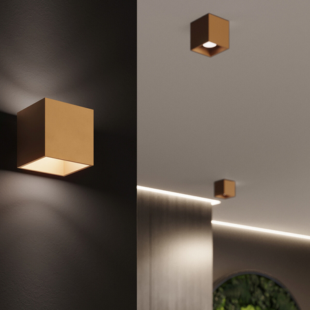 Sollux Lighting Kinkiet QUAD 1 złoty SL.1183