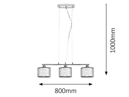 Lampa wisząca Rabalux Anastasia 2630 chrom