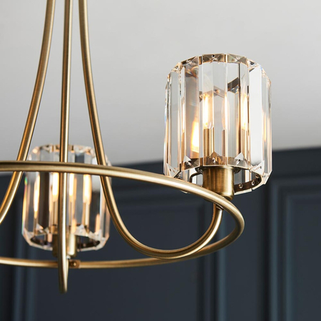 Lampa sufitowa Endon Lighting Berenice 107801 mosiądz