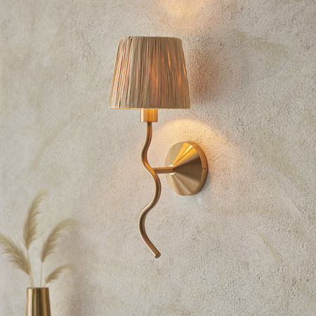 Kinkiet Endon Lighting Wriggle 114227 mosiądz