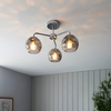 Lampa sufitowa Endon Lighting Dimple 97971 chrom