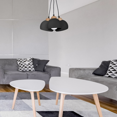 Milagro Lampa wisząca DAMA BLACK 3xE27 MLP6580 CZARNY