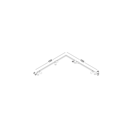 Reflektor Luces Exclusivas CALDEMO LE45655 czarny