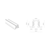 Szynoprzewód CTLS RECESSED TRACK 3 CIRCUIT 2M Nowodvorski 8694 czarny