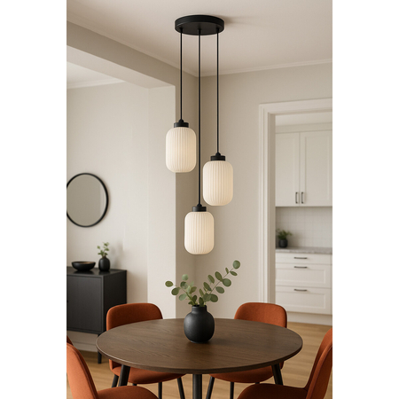 Lampa wisząca Kaja VILAR K-5735 biały, czarny
