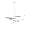 Lampa wisząca TUBO 8 CHROME Aldex 1072P4 chrom