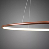 Lampa wisząca Ledowe Okręgi No.3 80cm 3k miedziana Dali