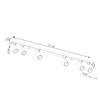 Sollux Lighting Plafon RING 6L szary SL.0454