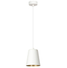 Lampa wisząca MILARGO 1 WHITE / GOLD Emibig 414/1 biały/złoty