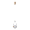 Lampa wisząca Italux Rastia PND-34361-S-HBR-OPAL złoty