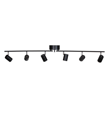 Lampa sufitowa By Rydens Correct 4202100-4002 6-lights czarny matowy