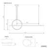 Lampa wisząca Linea No.2 40cm czarna 4k
