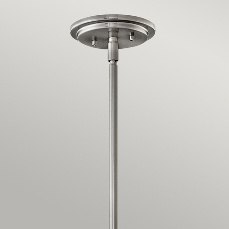 Średnia lampa wisząca Somerset - 1 źródło światła - Szczotkowany nikiel Quintiesse QN-SOMERSET-P-O-BN