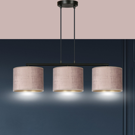 Lampa wisząca HILDE 3 BL ROSE Emibig 1053/3 różowy