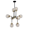 Lampa wisząca Italux Odelia V1009-8 Brąz antyczny, czarny