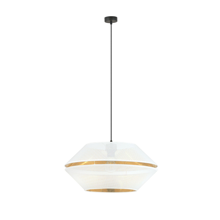 Lampa wisząca MALIA 1 Emibig 1184/1 biały/czarny