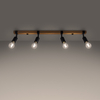 Sollux Lighting Plafon ZUCA 4 czarny SL.1298