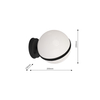 Eko-Light Kinkiet ogrodowy CIRCULO 1xE27 EKO6641 CZARNY