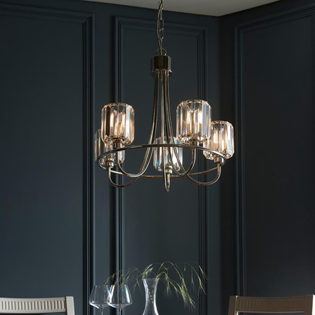 Lampa wisząca Endon Lighting Berenice 104108 nikiel