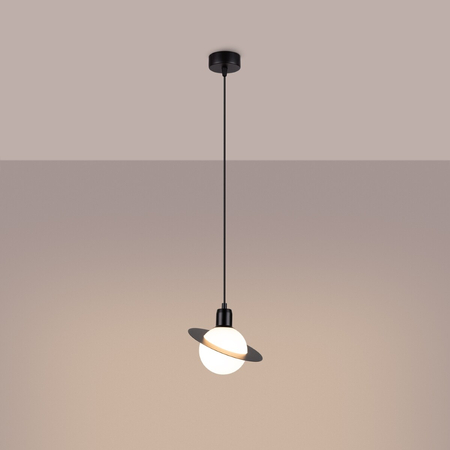 Sollux Lighting Lampa wisząca HYPERION 1 czarny SL.1358