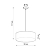 Sollux Lighting Lampa wisząca ARENA 35 szara SL.0116