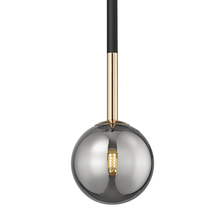 Lampa wisząca Zuma Line P0574-01F-SDFZ ARCTURUS LAMPA WISZĄCA CZARNO-ZŁOTA/BLACK-GOLD