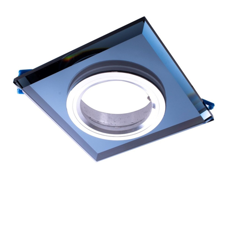 Eko-Light Oczko sufitowe szklane KWADRATOWE. Kolor: CZARNY EKOS271 CZARNY