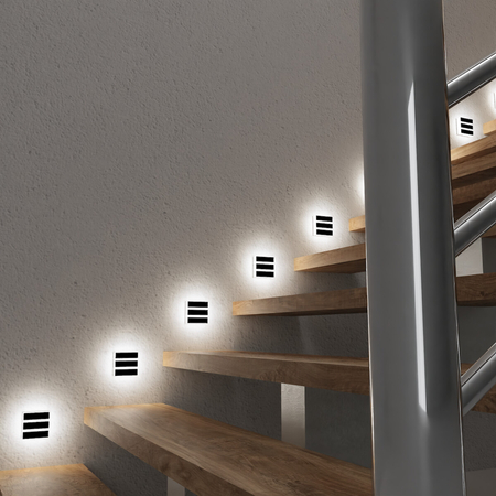 Eko-Light Oprawa schodowa VOX BLACK Barwa Neutralna 4000K EKS610 CZARNY