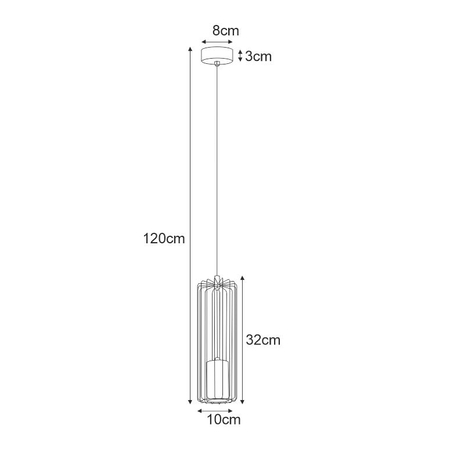 Lampa wisząca FALCON Kaja K-4930 czarny