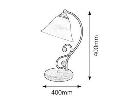 Lampa stołowa Rabalux Dorothea 7772 czarny matowy