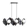 Lampa wisząca DRIFTON 6 BLACK Emibig 636/6 biały/czarny