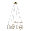 Lampa wisząca Italux Alani PND-34375-6-HBR Złoty