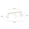 Lampa sufitowa ATLAS 3 WHITE Emibig 724/3 biały