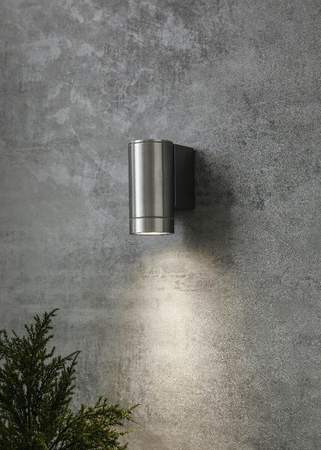 Kinkiet zewnętrzny Markslöjd PIPE 107915 srebrny