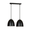 Lampa wisząca LENOX 2 BLACK / WHITE Emibig 391/2 biały/czarny