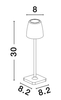 Lampa zewnętrzna Luces Exclusivas AGUITA - rdzawobrazowy mat, przenośna LE73549