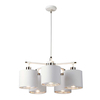 Żyrandol Elstead Lighting Balance biały/srebrny BALANCE5-WPN