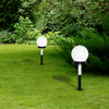 Eko-Light Lampka ogrodowa solarna kulka EKO0595 CZARNY / BIAŁY