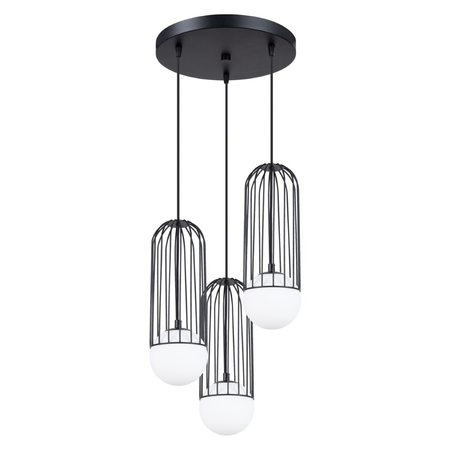 Sollux Lighting Lampa wisząca BRINA 3P czarna SL.1336