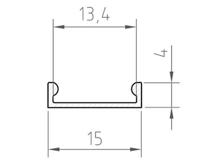 Profil LED Greenie P4-3B2 biały nawierzchniowy lakierowany