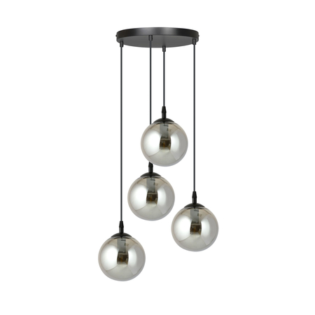 Lampa wisząca COSMO 4 BL PREMIUM GRAFIT Emibig 712/4PREM czarny