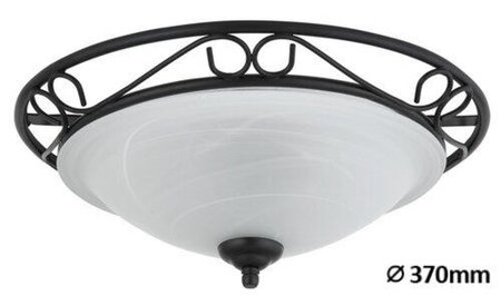 Lampa sufitowa Rabalux Athen 3722 czarny