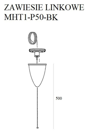 Maxlight MAX MHT1-P50-BK czarny