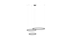 Lampa wisząca HALO PENDANT 120+100+80 CCT BK + REMOTE CONTROL Azzardo AZ5349 czarny